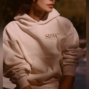 Sporty & Rich Wellness Club Cropped Hoodie - M
